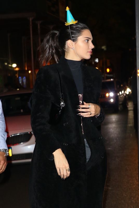 KENDALL JENNER at Her Birthday at Sing Sing Karaoke Bar in New York 11/03/2018
