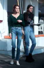 KENDALL JENNER, KAIA GERBER and CHARLOTTE LAWRENCE Out in West Hollywood 11/18/2018