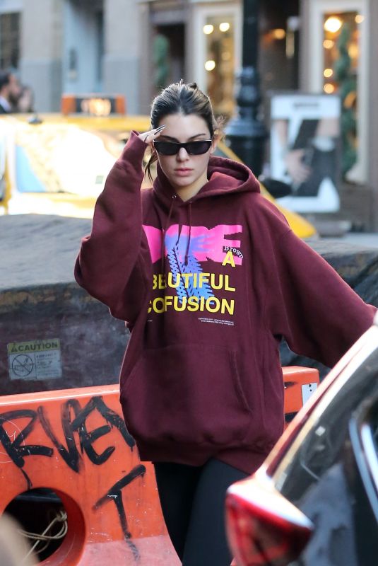 KENDALL JENNER Leaves a Gym in New York 11/04/2018