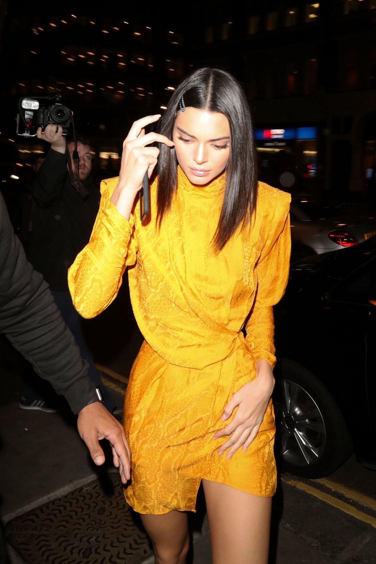KENDALL JENNER Leaves Chaos Sixtynine x L’Oscar Event in London 11/15 ...
