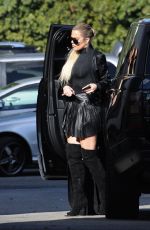 KHLOE KARDASHIAN Arrives at Keeping up with the Kardashians Taping in Sherman Oaks 11/30/2018