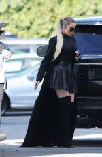 KHLOE KARDASHIAN Arrives at Keeping up with the Kardashians Taping in Sherman Oaks 11/30/2018