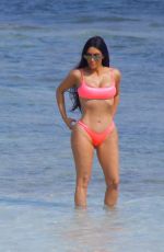 KIM KARDASHIAN in Bikini on the Beach in Bali 10/26/2018