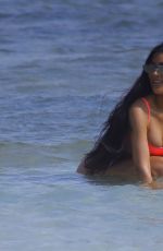 KIM KARDASHIAN in Bikini on the Beach in Bali 10/26/2018