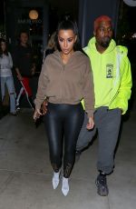 KIM, KHLOE and KOURTNEY KARDASHIAN Out for Dinner in Los Angeles 11/12/2018