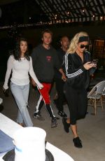 KIM, KHLOE and KOURTNEY KARDASHIAN Out for Dinner in Los Angeles 11/12/2018