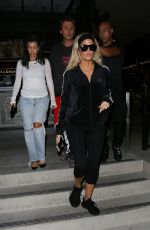 KIM, KHLOE and KOURTNEY KARDASHIAN Out for Dinner in Los Angeles 11/12/2018