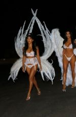 KIM, KOURTNEY and KHLOE KARDASHIAN and KENDALL and KYLIE JENNER as Angels for Halloween in Los Angeles 10/31/2018