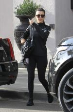 KOURTNEY KARDASHIAN and LARSA PIPEN at La Scala in Beverly Hills 11/13/2018