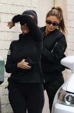 KOURTNEY KARDASHIAN and LARSA PIPEN at La Scala in Beverly Hills 11/13/2018