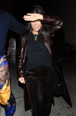 KOURTNEY KARDASHIAN Leaves Peppermint Club in West Hollywood 11/26/2018