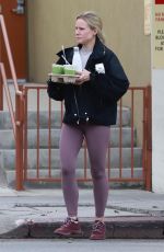KRISTEN BELL at a Gym in Los Feliz 11/19/2018