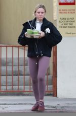 KRISTEN BELL at a Gym in Los Feliz 11/19/2018