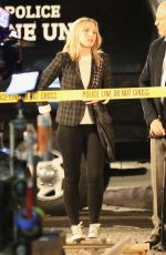 KRISTEN BELL on the Set of Veronica Mars in Hermosa Beach 11/16/2018