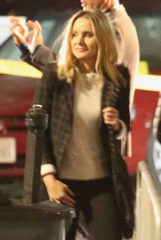 KRISTEN BELL on the Set of Veronica Mars in Hermosa Beach 11/16/2018