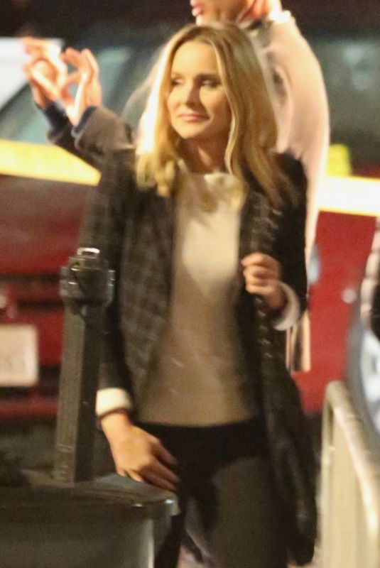 KRISTEN BELL on the Set of Veronica Mars in Hermosa Beach 11/16/2018