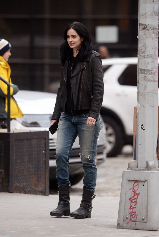 KRYSTEN RITTER on the Set of a Commercial in New York 11/19/2018