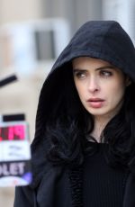 KRYSTEN RITTER on the Set of Jessica Jones in New York 11/21/2018