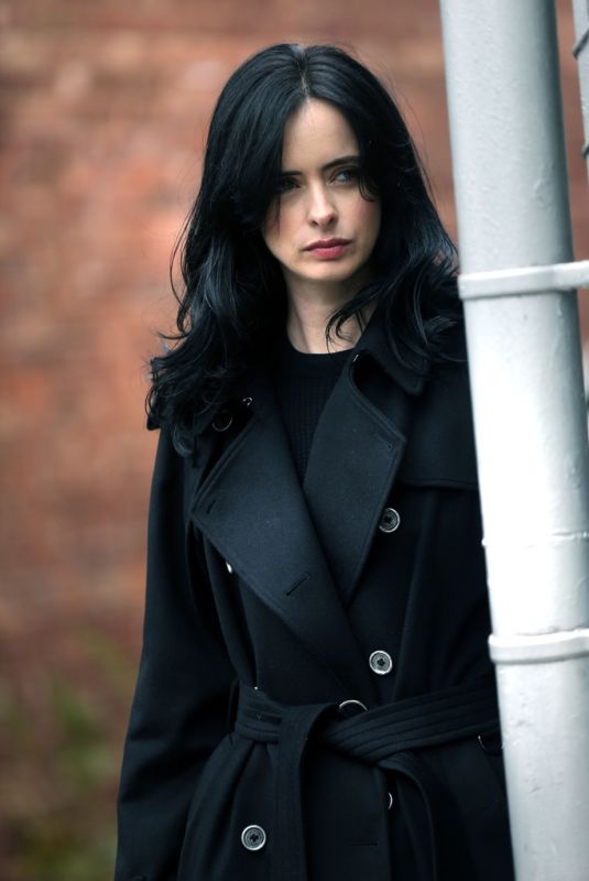 KRYSTN RITTER on the Set of Jessica Jone, Season 3 in New York 10/31/2018