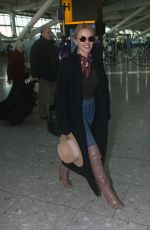 KYLIE MINOGUE at Heathrow Airport in London 11/08/2018