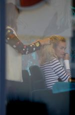 LAETICIA HALLYDAY at Hair By Violet in Beverly Hills 11/23/2018