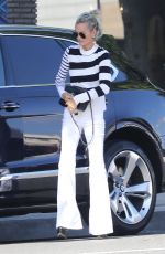 LAETICIA HALLYDAY at Hair By Violet in Beverly Hills 11/23/2018