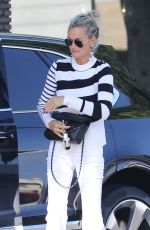 LAETICIA HALLYDAY at Hair By Violet in Beverly Hills 11/23/2018