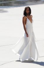 LAURA HARRIER on the Set of a Photoshoot in Los Angeles 11/04/2018