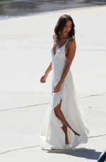 LAURA HARRIER on the Set of a Photoshoot in Los Angeles 11/04/2018