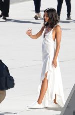 LAURA HARRIER on the Set of a Photoshoot in Los Angeles 11/04/2018