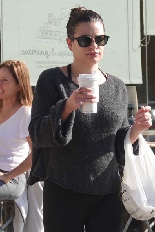 LEA MICHELE Out Shopping in Los Angeles 11/05/2018
