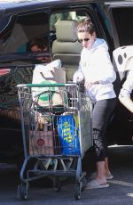 LEA MICHELE Shopping at Whole Foods in Brentwood 11/02/2018