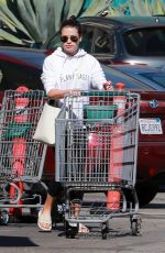 LEA MICHELE Shopping at Whole Foods in Brentwood 11/02/2018