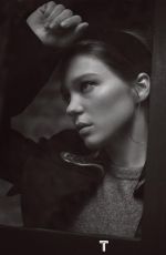 LEA SEYDOUX in T Magazine, China November 2018