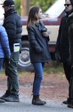 LERI RUSSELL on the Set of Antlers in Hope 11/12/2018