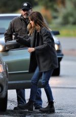 LERI RUSSELL on the Set of Antlers in Hope 11/12/2018