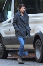 LERI RUSSELL on the Set of Antlers in Hope 11/12/2018