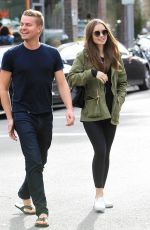 LILY COLLINS and Johnny Harper Out Shopping in Beverly Hills 11/13/2018