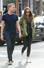 LILY COLLINS and Johnny Harper Out Shopping in Beverly Hills 11/13/2018