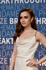 LILY COLLINS at 2019 Breakthrough Prize in Mountain View 11/04/2018