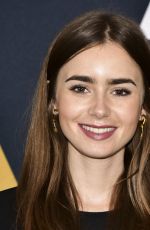 LILY COLLINS at Academy Nicholl Fellowships in Screenwriting Awards in Beverly Hills 11/08/2018