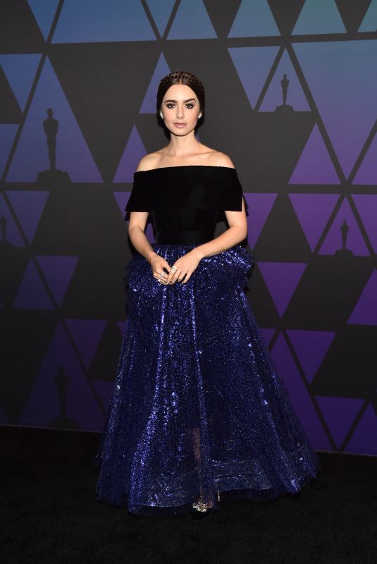 LILY COLLINS at Governors Awards in Hollywood 11/18/2018