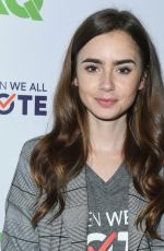 LILY COLLINS at Telethon for America at Youtube Space LA in Los Angeles 11/05/2018