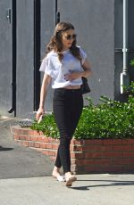 LILY COLLINS Out and About in Hollywood 11/01/2018