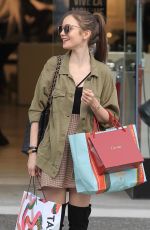 LILY COLLINS Out Shopping in Beverly Hills 11/27/2018