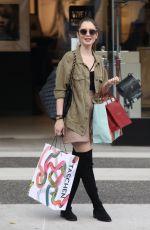 LILY COLLINS Out Shopping in Beverly Hills 11/27/2018