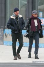 LILY JAMES and Matt Smith Out in New York 11/18/2018