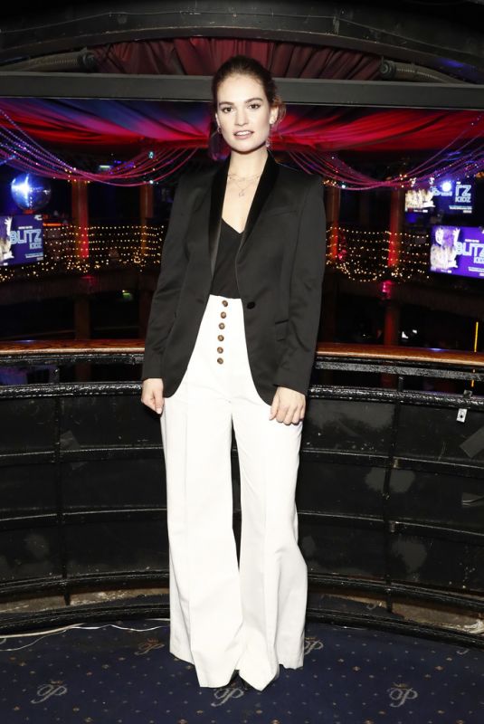 LILY JAMES at National Youth Theatre Fundraising Evening in London 11/26/2018