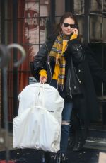 LILY JAMES Leaves Bowery Hotel in New York 11/17/2018