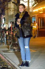 LILY JAMES Night Out in New York 11/14/2018